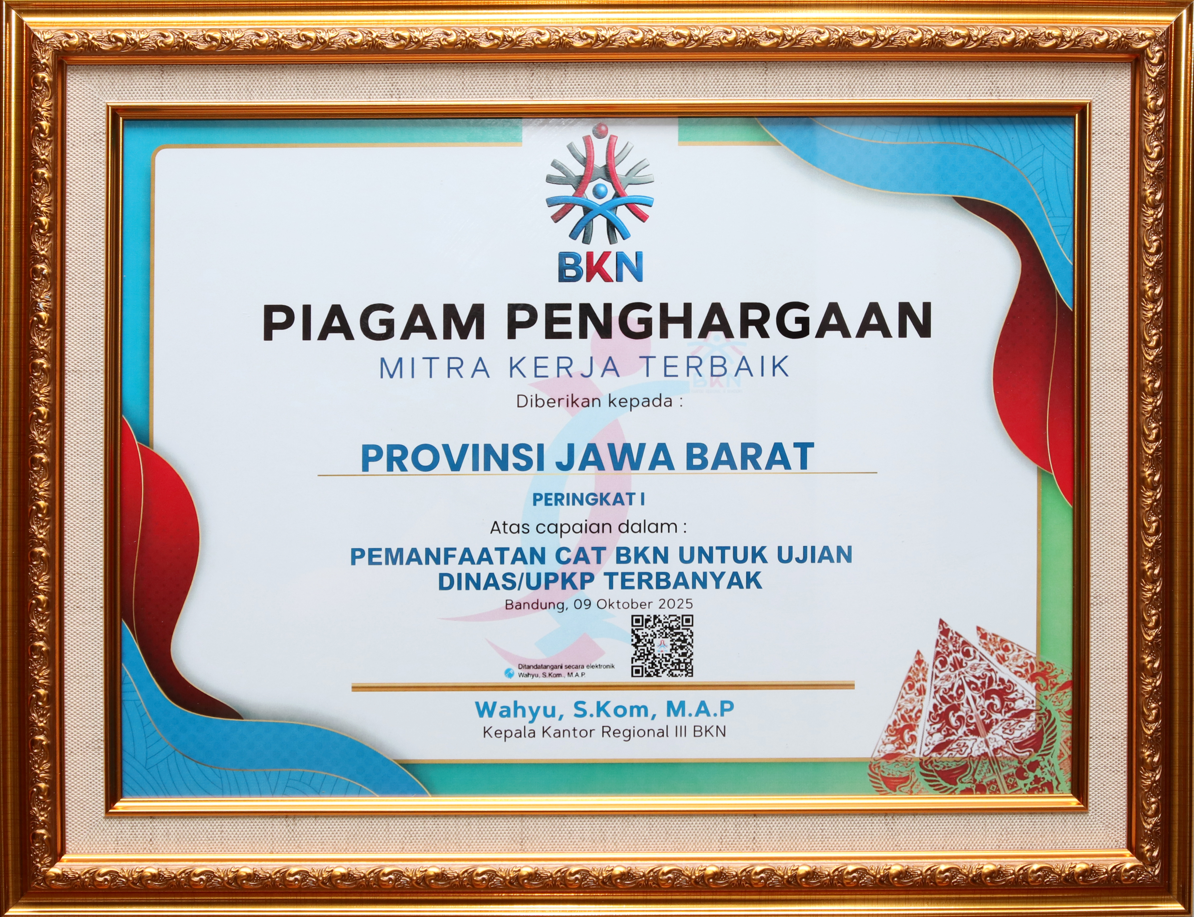 Pemanfaatan CAT BKN untuk Ujian DinasUPKP Terbanyak